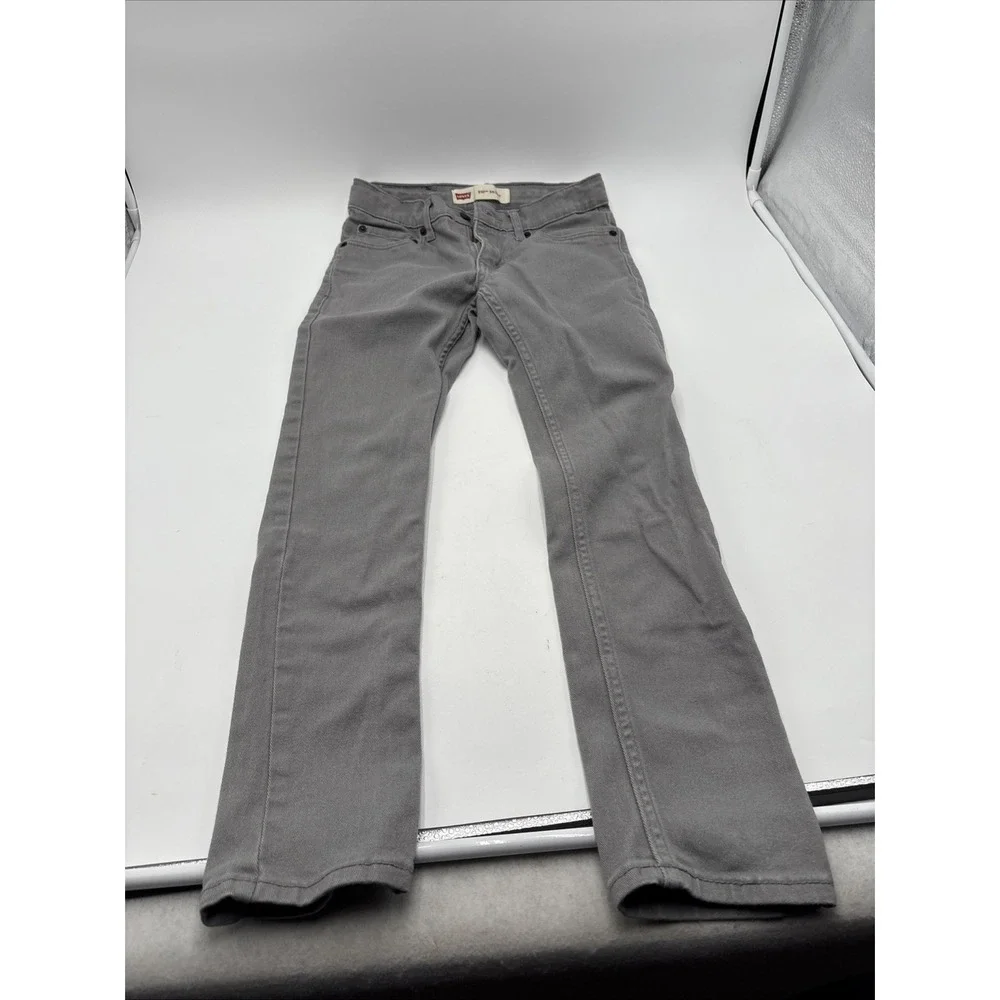 Levi's Strauss 510 Skinny Jeans Black Label Gray 26W 26L 98%‎ Cotton 2% Elastane